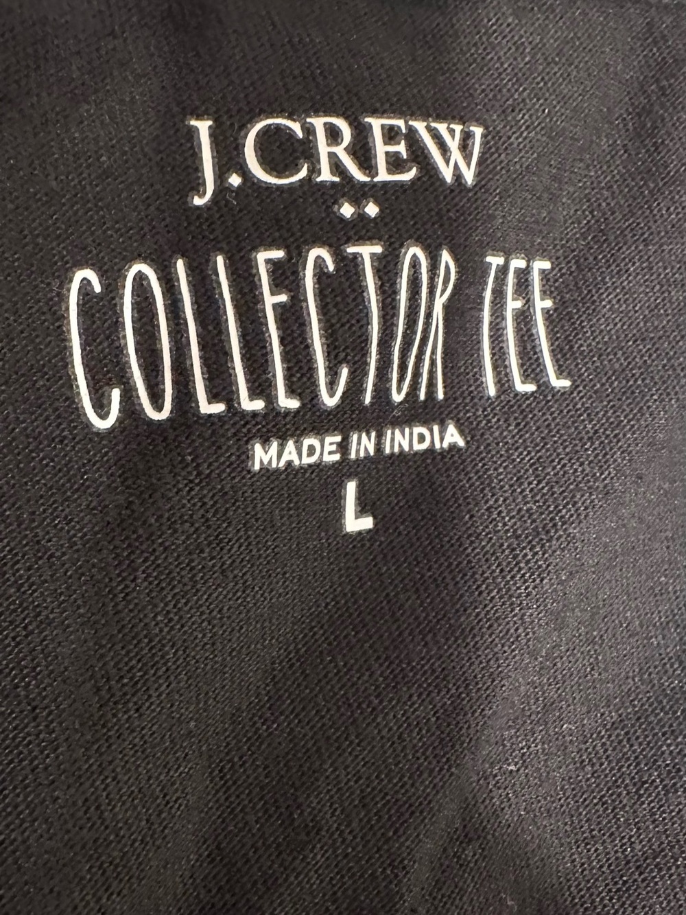 JCrew Collector Cotton Tee Black Sequin Bows Graphic T-Shirt Slim Fit Size Large - Picture 2 of 11